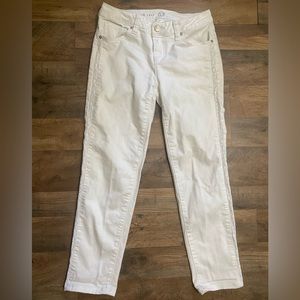 White Denim Crop Pants